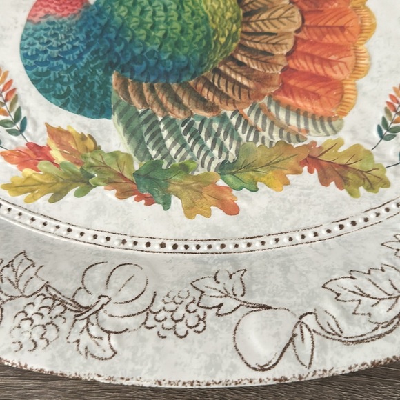 The Farmhouse by Rachel Ashwell Turkey 🦃 Serving Tray Platter Melamine NEW - Picture 6 of 8